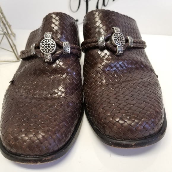 Brighton Woven Leather Loafers - Picture 8 of 8